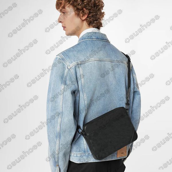 

classic m69827 duo shadow bag leather black messenger set bag sprinter soft mono mens crossbody 2pcs bags man shoulder embossed purse m46104