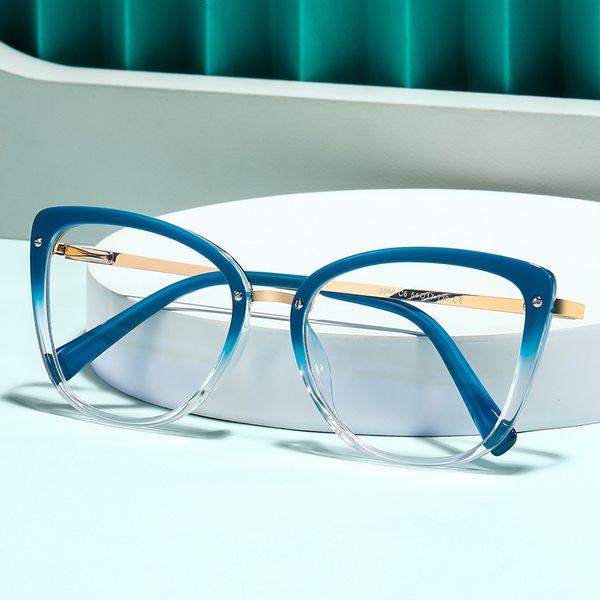 

sunglasses frames anti blue light blocking women's square glasses frame fashion tr90 radiation protection eyeglasses transparent eyewea, Silver