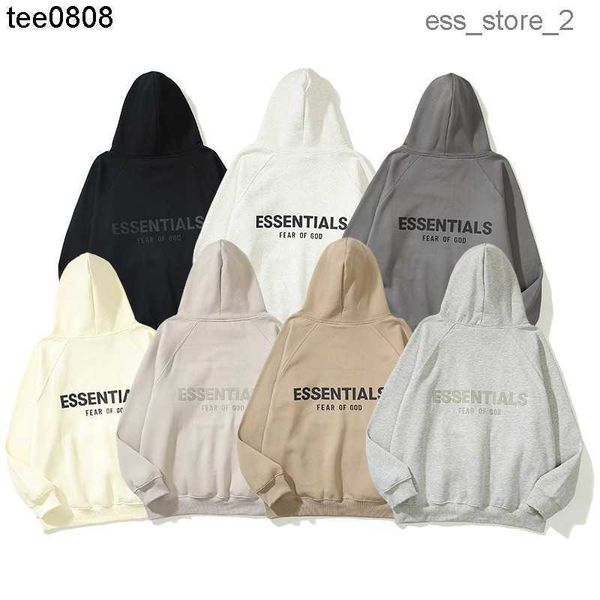 

fear of men's boys and girls hoodies sweatshirts high street tide br fog silicone plush large size sweater women's autumn winter g, Black