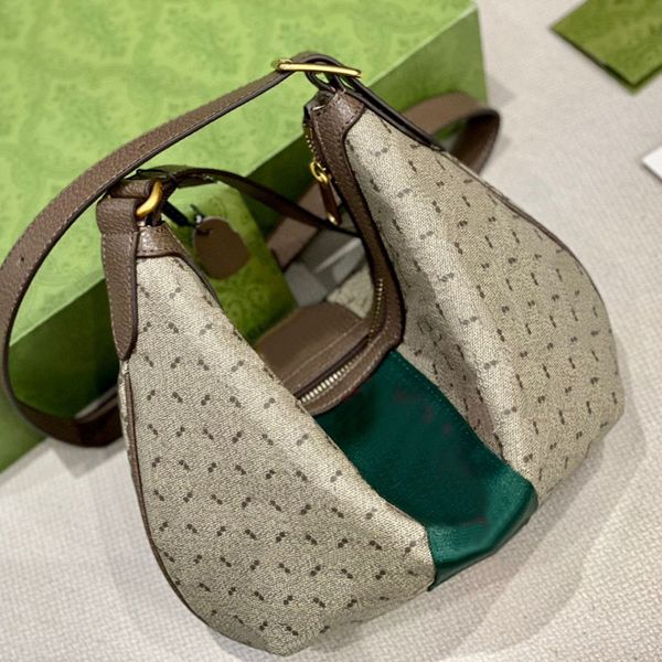 

crossbody bags tote bag hobos shoulder handbag purse hook fastener zipper cotton linen women half moon purse patchwork leather adjustable st