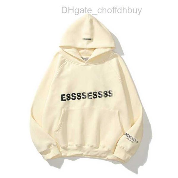 

men's essss luxury sweatshirts jackets hoodies men women chest letter pullover hoodie hooded sweater loose casual sweatshirt couple co, Black