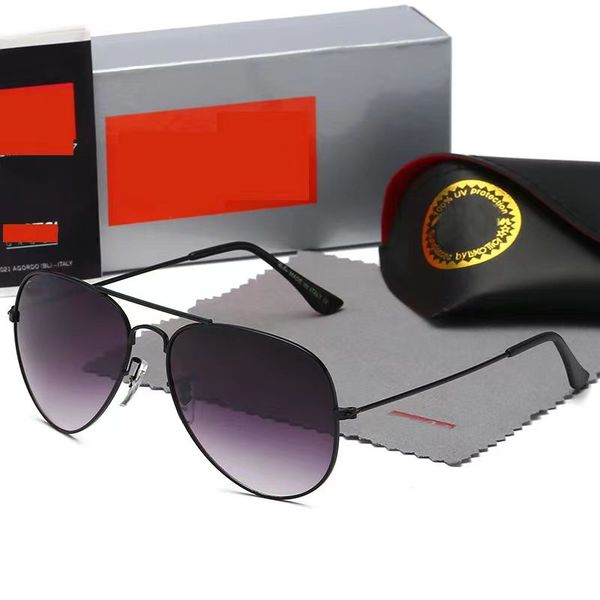 

1 piece sunglasses men classic brand retro women 2022 luxury designer eyewear ray band 3025 bands metal frame designers sun glasses woman, White;black
