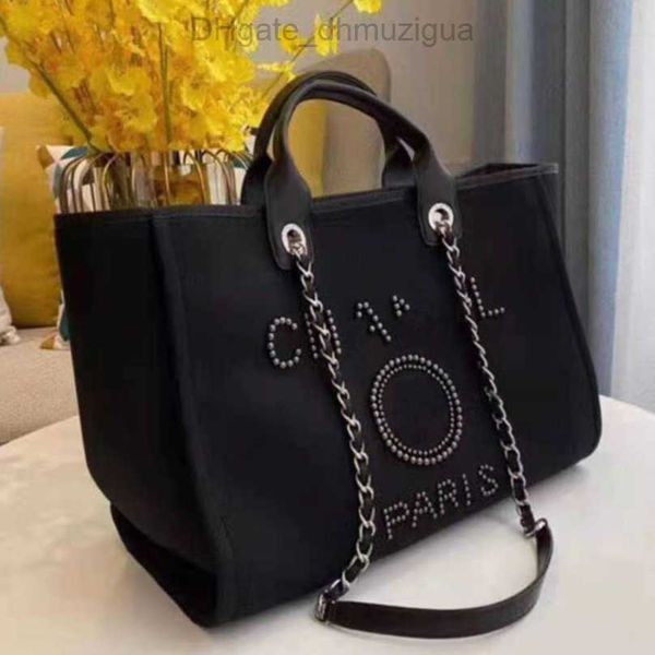 

luxury women's classic evening bags ch brand canvas handbag fashion pearl beach hand bag designer female large backpack small packs por