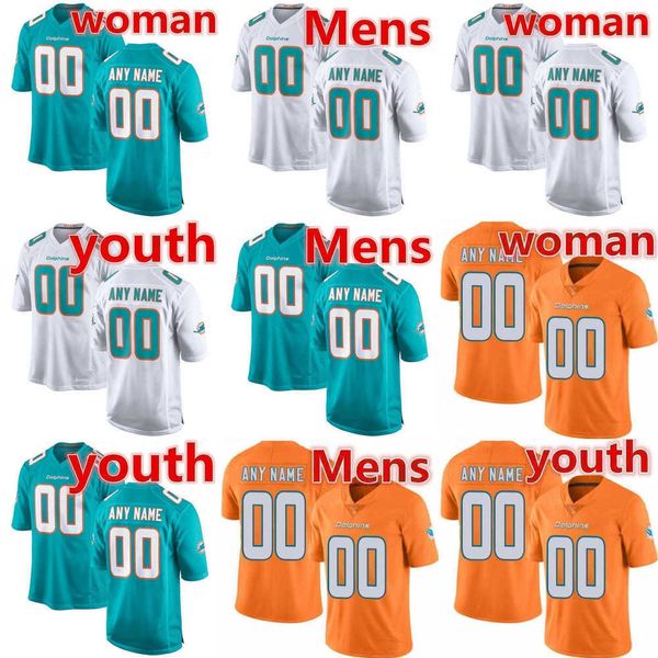 

football jerseys 10 tyreek hill men women youth miami''dolphins''jersey 13 dan marino 2 bradley chubb 1 tua tagovailoa 1, Black;red
