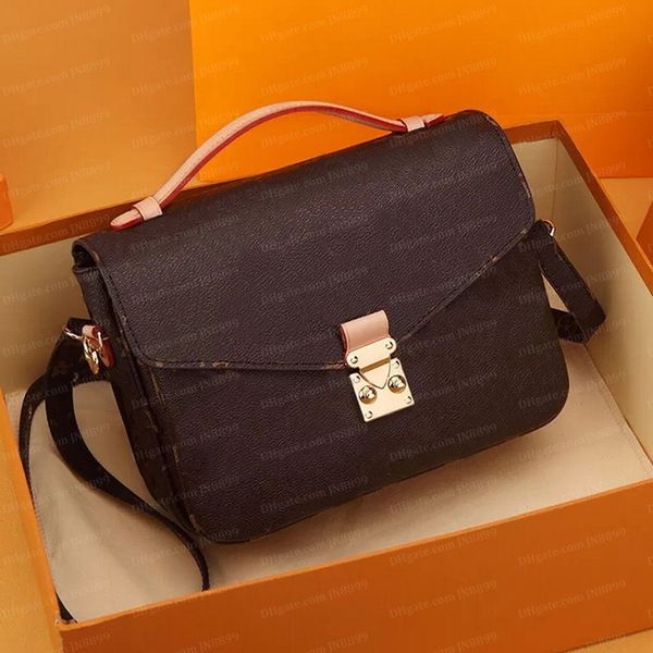 

classic messenger bag leather women handbag printing flowers totes bags lady purse shoulder handbag crossbody bag with original dustbag jn88