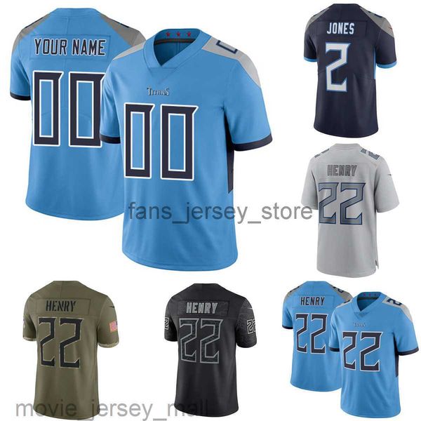 

custom football jerseys tennessee''titans''man 22 derrick henry 17 ryan tannehill 16 treylon burks 48 bud dupree lonnie, Black;red