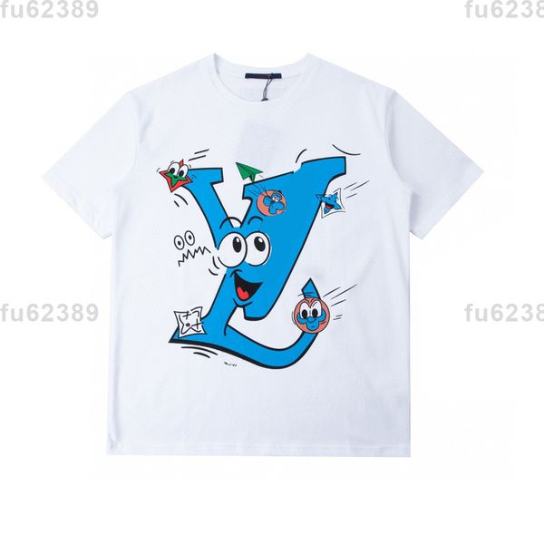

22ss designer tide t shirts chest letter sweatshirts laminated print short sleeve high street loose oversize casual t-shirt 100% pure cotton, Black