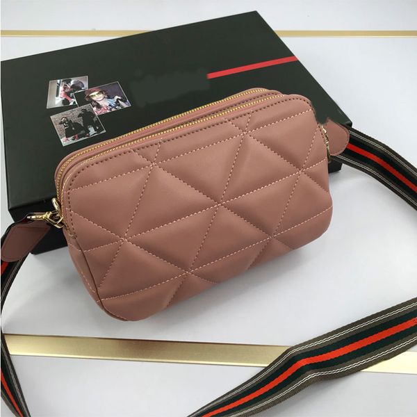 

camera bag flap crossbody bags women handbags purse quilted triangle messenger bag large capacity square wallet shoulder two detachable stra