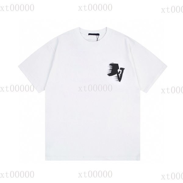 

22ss designer letter printed t shirts tee sweatshirt fashion high street short sleeves summer casual t-shirt breathable men women crew neck, Black;brown