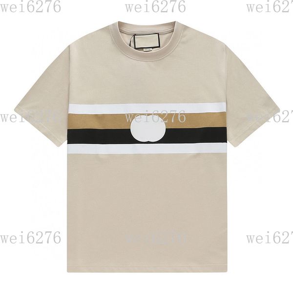 

men's and women's t-shirt splicing printing short sleeve early spring double strand fine cotton fabric digital printing process 23, Black;brown