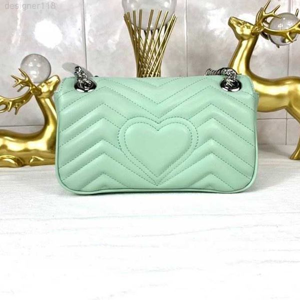 

luxury design women chain messenger bag designer heart v wave pattern shoulder handbags