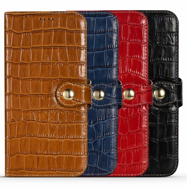 

luxury cases crocodile genuine leather wallet fundas flip cover for iphone11 iphone 14 13 12 11 pro xs max 11pro xr x 7 8 plus case stand sh