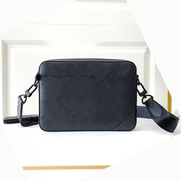 

m69827 leather embossing messenger set bag soft mens crossbody 2pcs bags man shoulder bag embossed purse wholesale