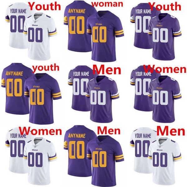 

men women youth minnesota''vikings''jersey 19 adam thielen 8 kirk cousins 18 justin jefferson 4 dalvin cook 16 lewis cin, Black;red