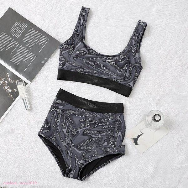 

stylist brand bikinis women swimsuit designer two-piece swimsuits floral classic letters swimwear beach luxury bathing suits three-point