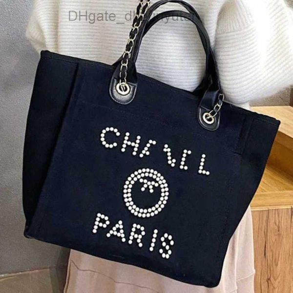 

evening classic luxury women's bags ch brand canvas handbag fashion pearl beach hand bag designer female large backpack small packs por, Black;red