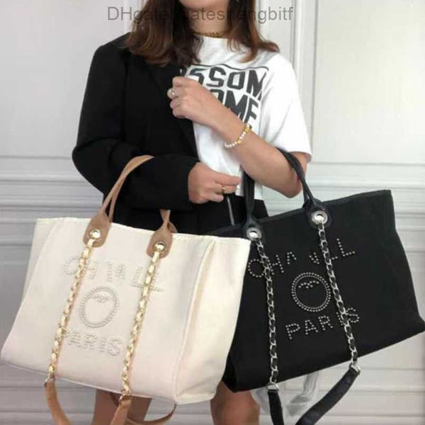 

women's evening luxury classic bags ch brand canvas handbag fashion pearl beach hand bag designer female large backpack small packs por, Black;red