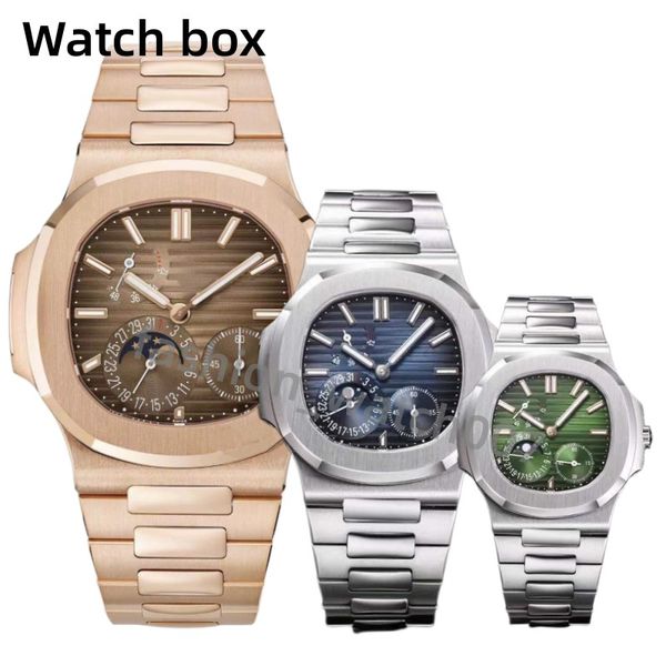 

2023 designer mens watch 40mm automatic mechanical movement calendar watchs kinetic energy 904l steel bracelet luminous water resistant mast, Slivery;brown