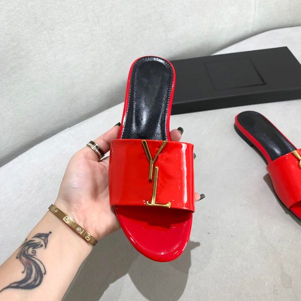 

2023luxuries designer men's women's slippers sandals shoes slide summer fashion wide flat flip flops with box size 35-41 sandal, Black