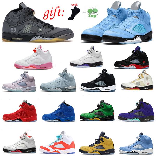

2023 jumpman 5 5s men basketball shoes unc green bean concord easter raging red aqua racer blue oreo anthracite mens trainers sport sneakers
