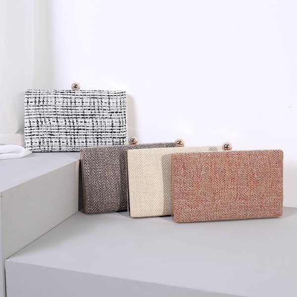 

waist bags european fabric evening vintage striped phone purse clutches elegant wedding party pearl handle makeup handbag 2023 230114