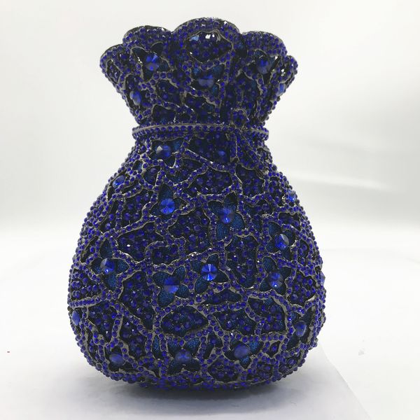 

waist bags blue multicolored women crystal evening clutch bag wedding party cocktail handbags purses a141 230114