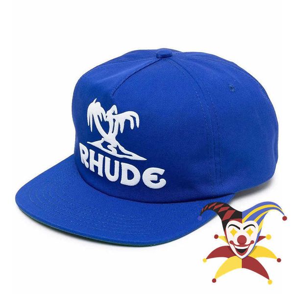 

ball caps puff print rhude coconut trees sun hat men women 1 rhude baseball cap adjustable wide brim mjpb, Blue;gray