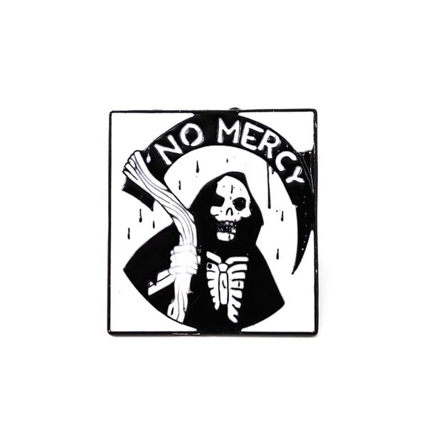 

cartoon alloy personality brooches for girls punk skeleton enamel pins small gift fashion halloween jewelry button collar badges gift access, Gray