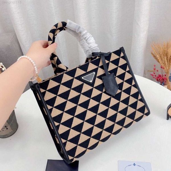 

ladies branded shoulder bag designer tote printed canvas handbag purse for women luxury