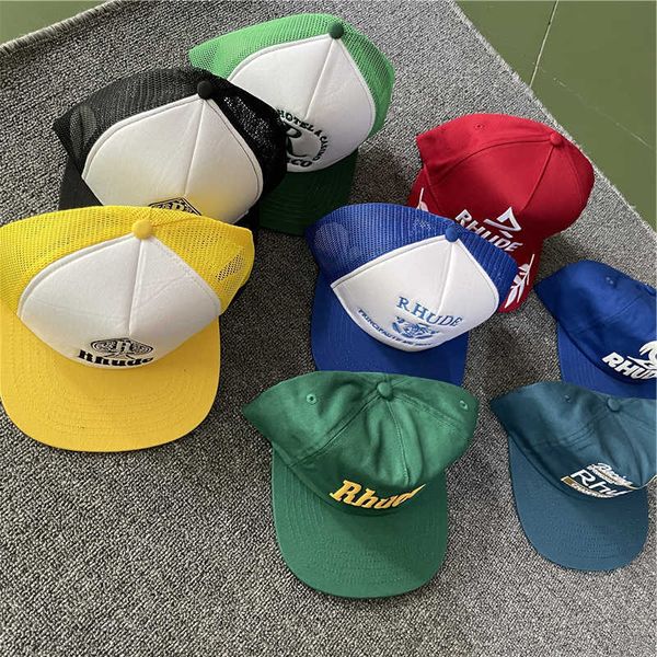

ball caps embroidery rhude baseball cap adjustable hat, Blue;gray