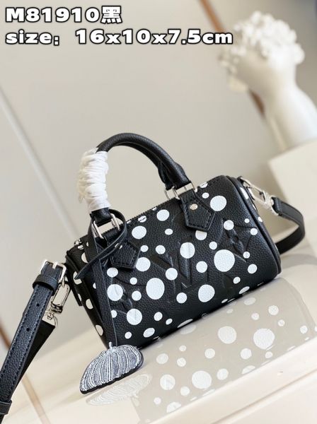 

2023 new printed handbag soft grain cowhide mummy bag series size 16cm m819108