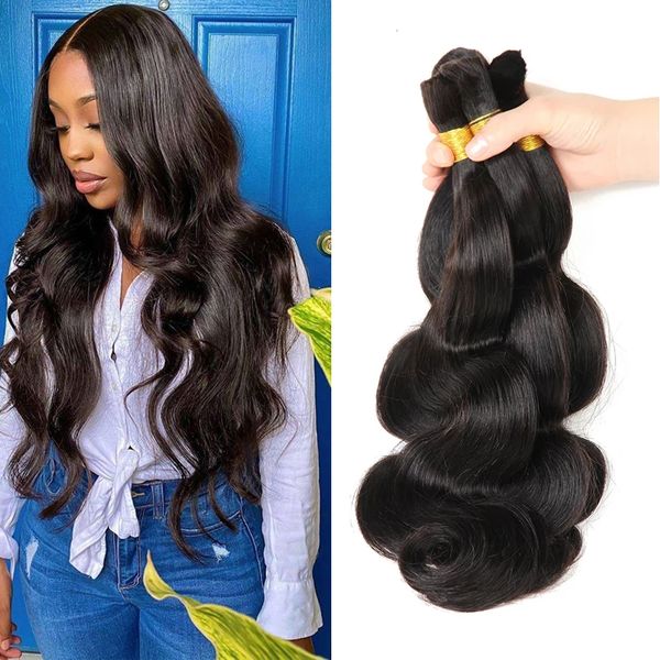 

hair bulks brazilian s 100g body wave for braiding no wefts black women 230114