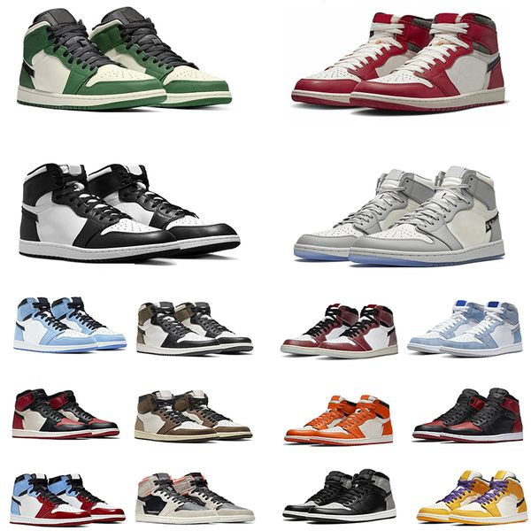 

1s mens basketball shoes sneaker hight cut true blue gorge green starfish silver toe fearless eastside golf royal heirloom stealth men women