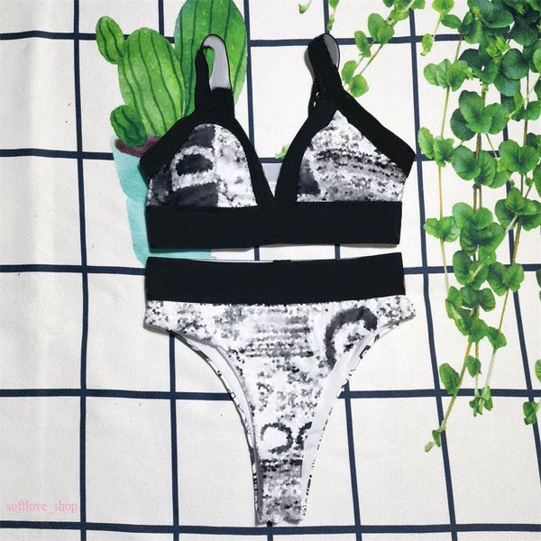

rhinestone letter swimwear bras sets bikini for women designer fashion swimsuits ladies beachwear vacation swim
