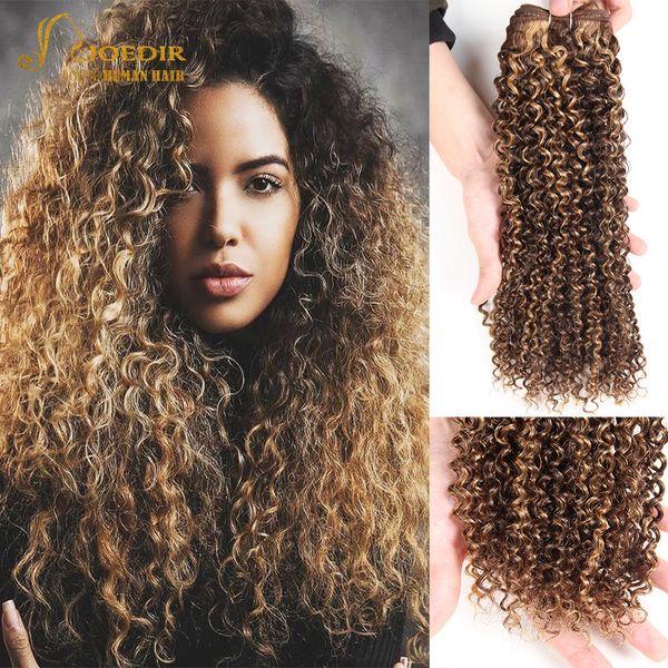 

lace s brazilian hair water wave bundles curly weave 818inches one pcs 113gram joedir remy for black women 230114, Black;brown