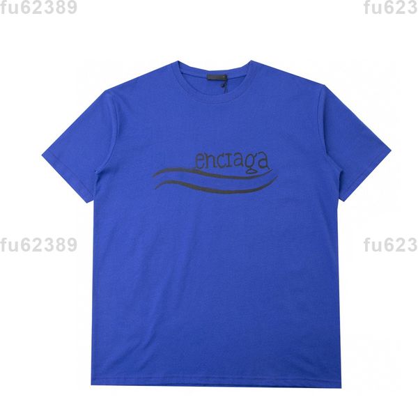 

22ss designer tide t shirts chest letter sweatshirts laminated print short sleeve high street loose oversize casual t-shirt 100% pure cotton, Black