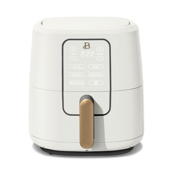 

beautiful 6 quart touchscreen air fryer white icing by drew barrymore