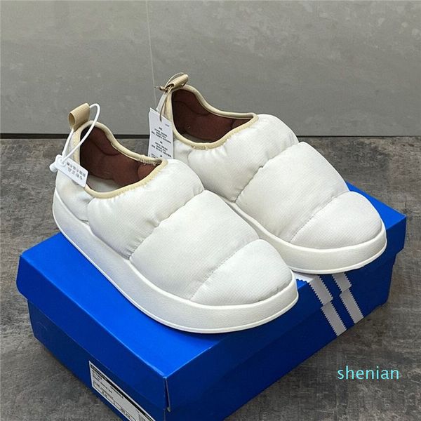 

women designer men casual shoes warm comfortable bread shoes low flat sports boots size 36-44 rj4v, Black