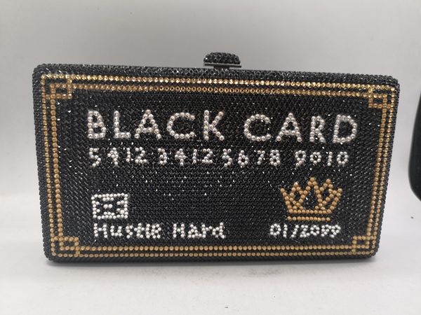 

waist bags dgpeafowl black card copy pentagram luxury crystal evening clutch party purse female wedding bridal handbag 230114