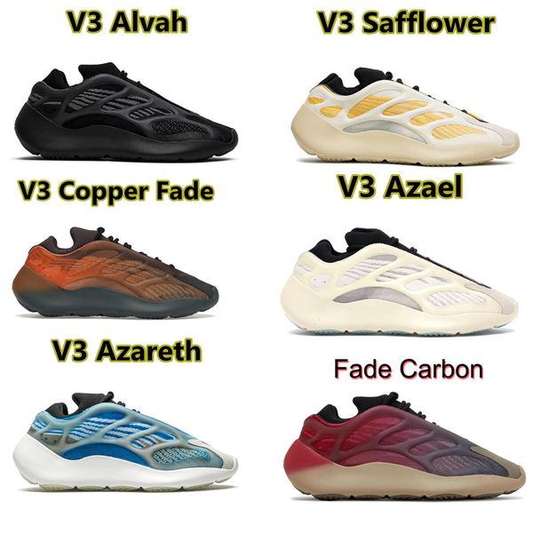 

700 v3 running shoes alvah dark glow copper fade azael sample fade carbon arzareth clay brown sports sneakers mens womens woman men wome out