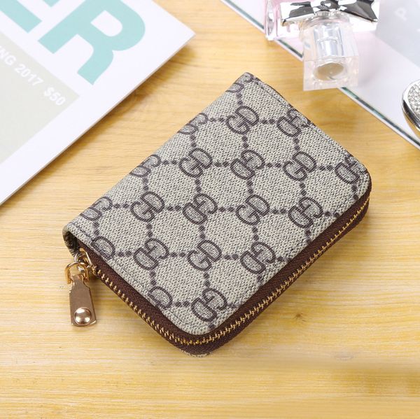 

designers wallet wallets purses fashion short zippy wallet monograms classic zipper pocket pallas bag zip coin leather purse with box flower, Red;black