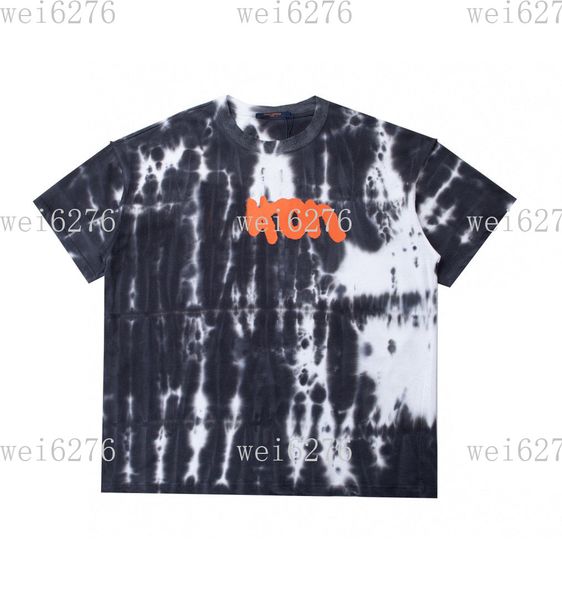 

men's and women's t-shirt splicing printing short sleeve early spring double strand fine cotton fabric digital printing process 23, Black;brown