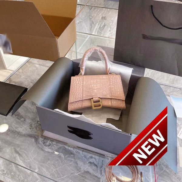 

designer luxury womens bag balencigas handbag b-shaped paris single shoulder messenger fashion square gift shoulder oblique span versatile h