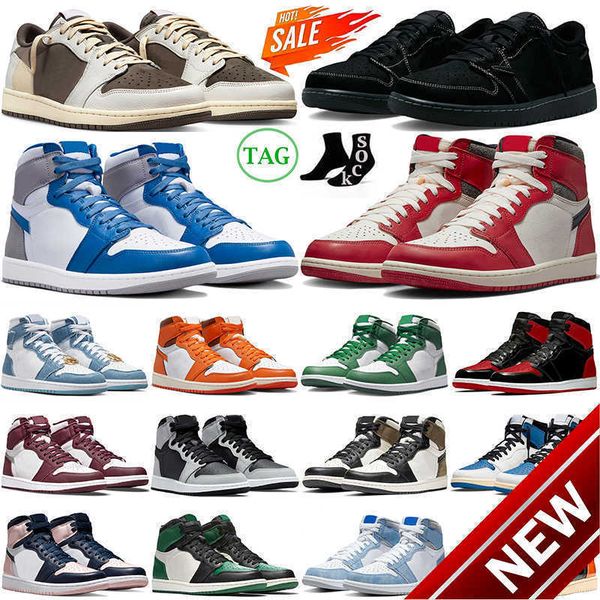 

2023 high basketball shoes2023 shoestravis scotts 1 retro shoes jumpman 1s low black phantom lost and found denim reverse moch
