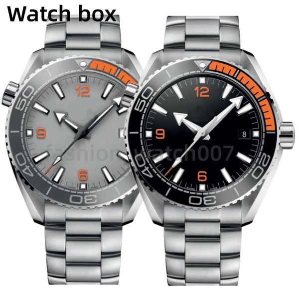 

classic business mens watch automatic machinery movement watches mens alloy bezel luminous calendar sapphire 43mm dial stainless steel strap, Slivery;brown