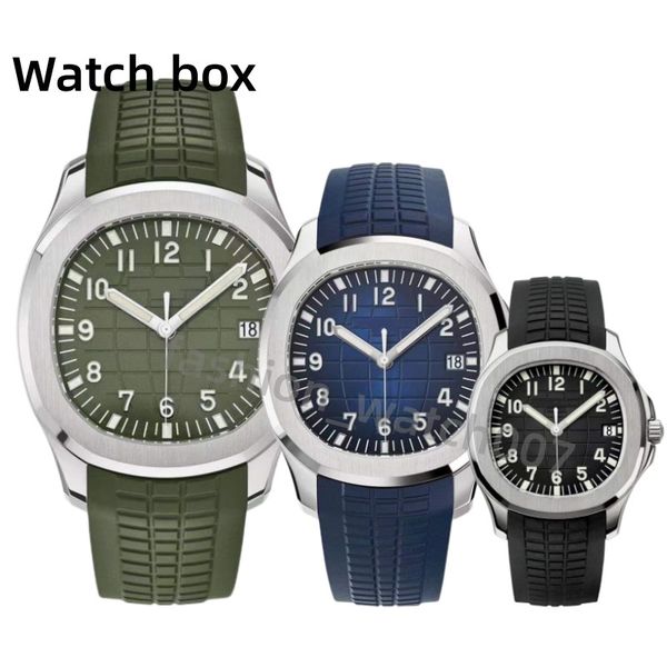 

mens watches 42mm automatic movement stainless steels mechanical 5167a 5711 rubber strap original clasp sapphire glass super luminous waterp, Slivery;brown