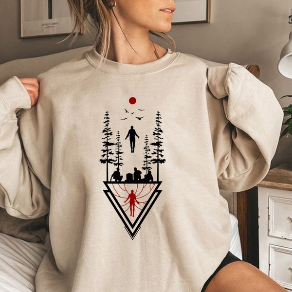 

womens hoodies sweatshirts running up that hill max crewneck sweatshirt stranger things song sweatshirts women hoodie stranger things gifts, Black