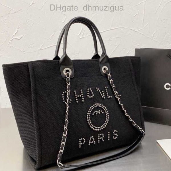 

women's luxury classic evening bags ch brand canvas handbag fashion pearl beach hand bag designer female large backpack small packs por, Black;red