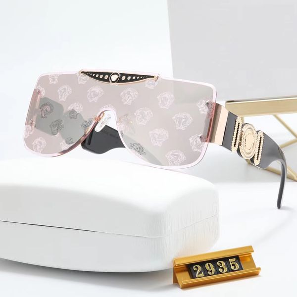 

face lense sunglasses frameless designer sunglasses for woman traveling beach adumbral mens glasses eyewear with case, White;black