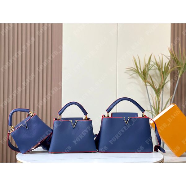 

genuine leather tote v shoulder bags 2023 women designer handbag mini capucines bb luxurys designers handbags crossbody clutch womens totes